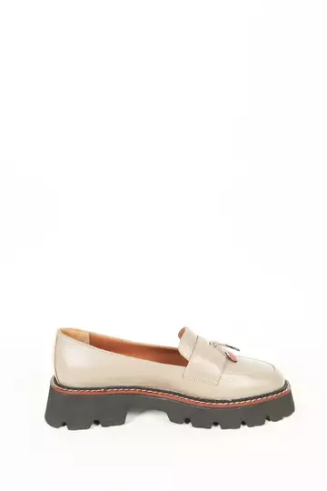 Kadın Vizon Loafer Aksesuar Detaylı