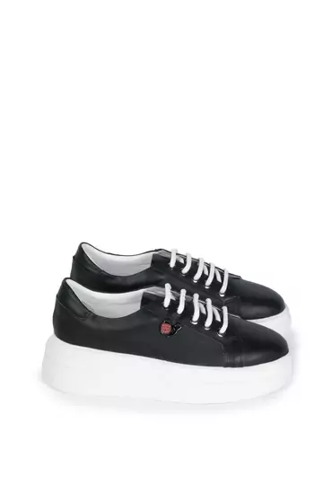 Kadın Hakiki Deri Aksesuar Detaylı Sneaker