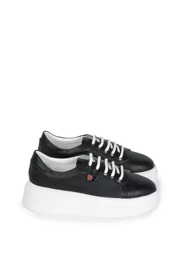 Kadın Hakiki Deri Aksesuar Detaylı Sneaker