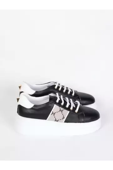 Kadın Hakiki Deri Aksesuar Detaylı Sneaker