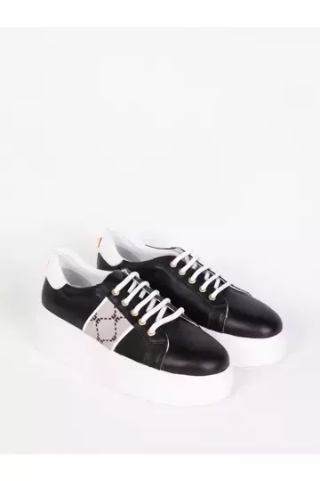 Kadın Hakiki Deri Aksesuar Detaylı Sneaker