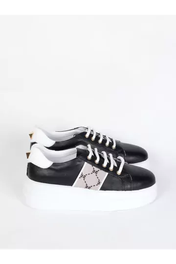 Kadın Hakiki Deri Aksesuar Detaylı Sneaker