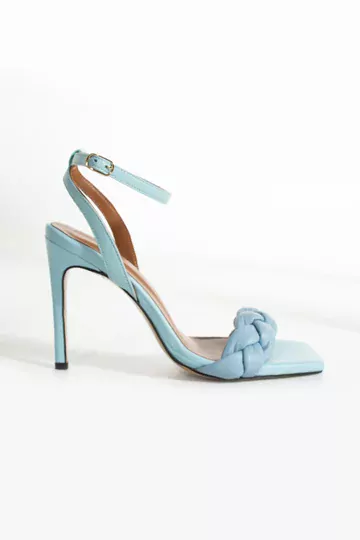 Kadın Deri Ayakkabı Aksesuar Detaylı Mavi