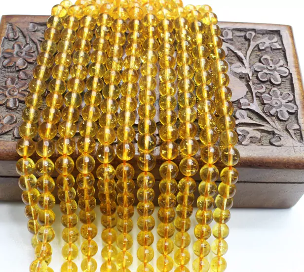 SİTRİN 8MM DİZİ TAŞ