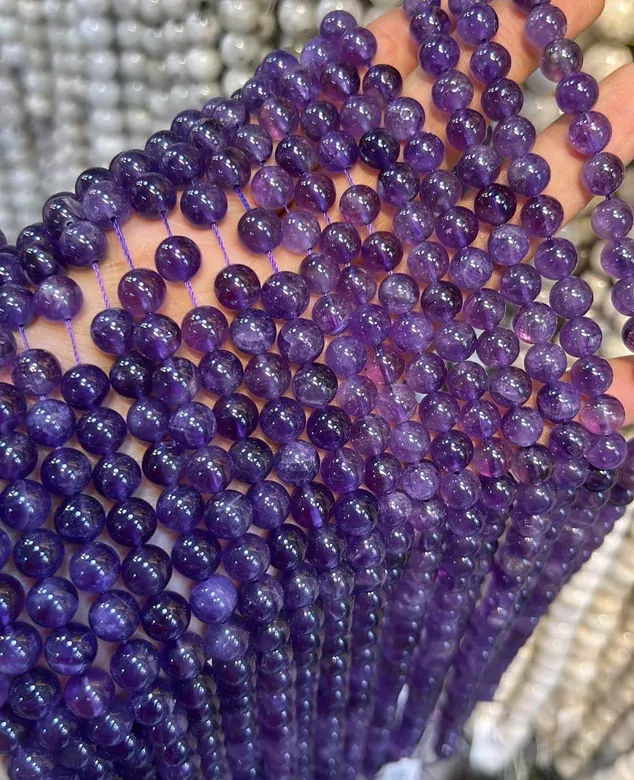 Ametist Dizi Taş 10 mm Dizi Taş