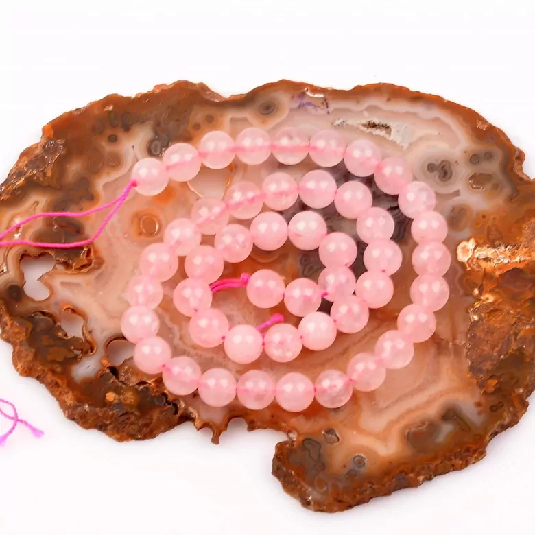 Pembe Kuvars 10 mm Dizi Taş