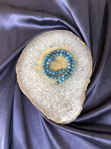BLUE APATİT 8MM DİZİ TAŞ