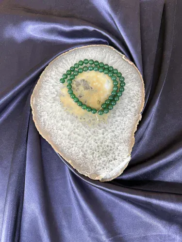 YEŞİL AKİK 8 MM DİZİ TAŞ