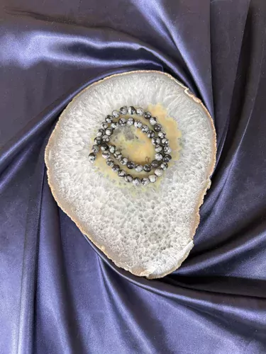 KARLI OBSİDYEN 8 MM DİZİ TAŞ