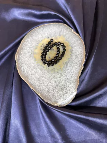 SİYAH TURMALİN 8 MM DİZİ TAŞ