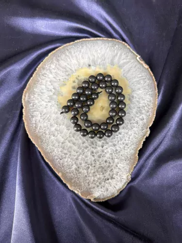 SHUNGİTE 10 MM DİZİ TAŞ