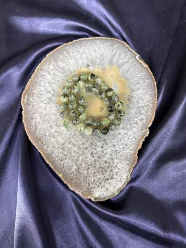 PREHNİTE   10 MM DİZİ TAŞ