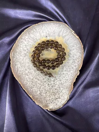 DUMANLI KUVARS 10 MM DİZİ TAŞ