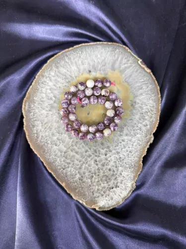 LEPİDOLİT 10 MM DİZİ TAŞ