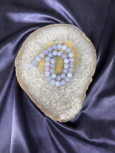 MAVİ KALSEDON 10 MM DİZİ TAŞ