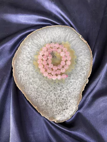 Pembe Kuvars 10 mm Dizi Taş