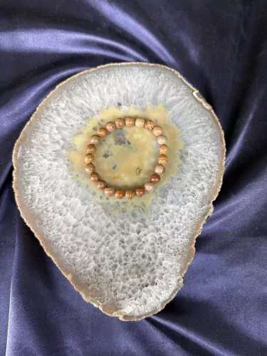 FOSİL AGAT JASPER 8 MM BİLEKLİK