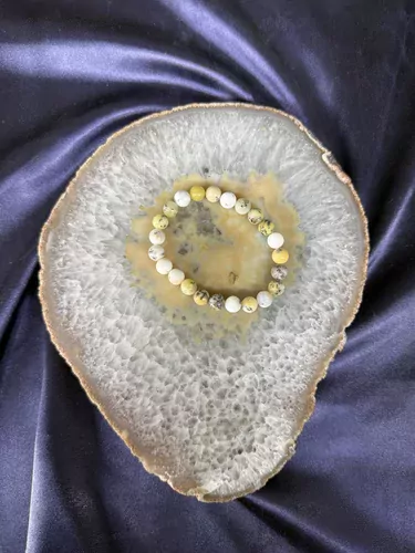 SARI OPAL 8 MM BİLEKLİK