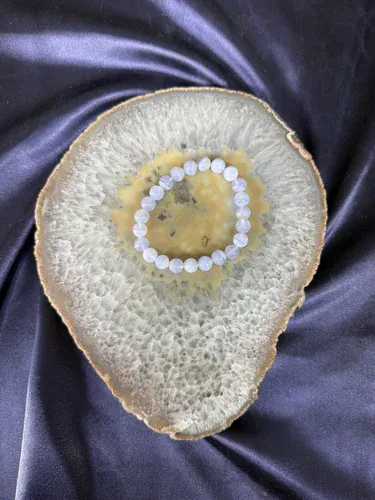 MAVİ KALSEDON 8 MM BİLEKLİK