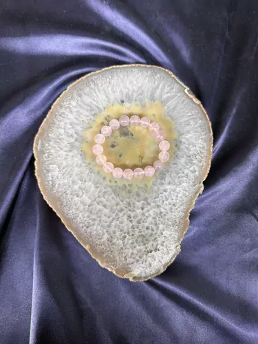 PEMBE KUVARS 10 MM BİLEKLİK