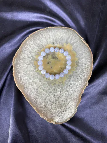 MAVİ KALSEDON 10 MM BİLEKLİK