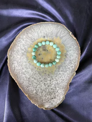 PERU TURKUAZI 10 MM BİLEKLİK