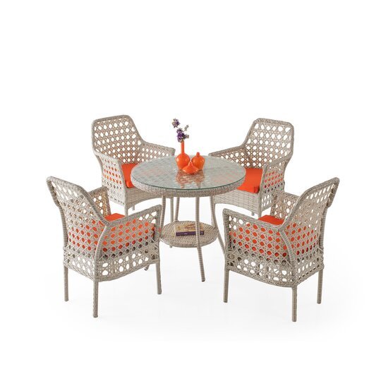 Citrus Rattan Masa Sandalye Takımı