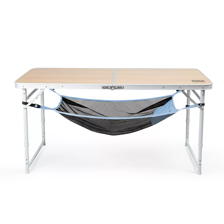 Masa Altı Saklama Filesi, Kamp Piknik Outdoor için Masa Altı Kamp Malzemeleri Eşya Depolama, Düzenleyici Organizer Kese Hurç File - L - 70x30 cm - Mavi