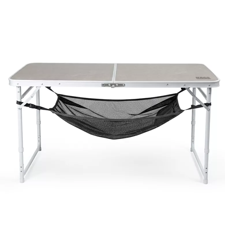 Masa Altı Saklama Filesi, Kamp Piknik Outdoor için Masa Altı Kamp Malzemeleri Eşya Depolama, Düzenleyici Organizer Kese Hurç File - XL - 80x40 cm - Gri