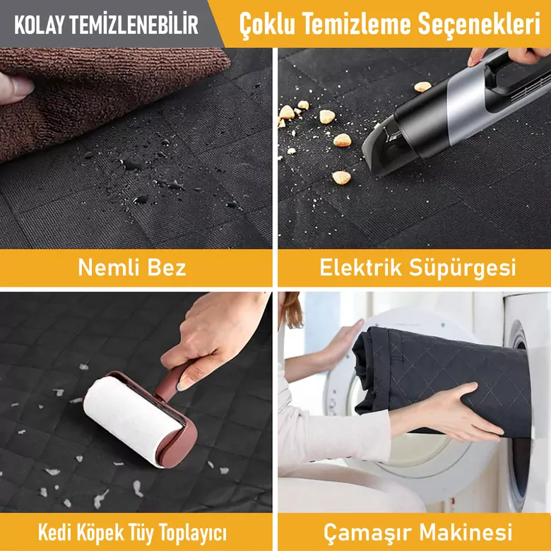Haegs Araç Bagaj Örtüsü, Evcil Hayvan Köpek Bagaj Koruma Kılıfı - SUV, Sedan, Pickup Panelvan Bagaj Havuzu, Araba için Su Geçirmez Bagaj Koruyucu Kılıf Örtü Mat- Medium - Siyah