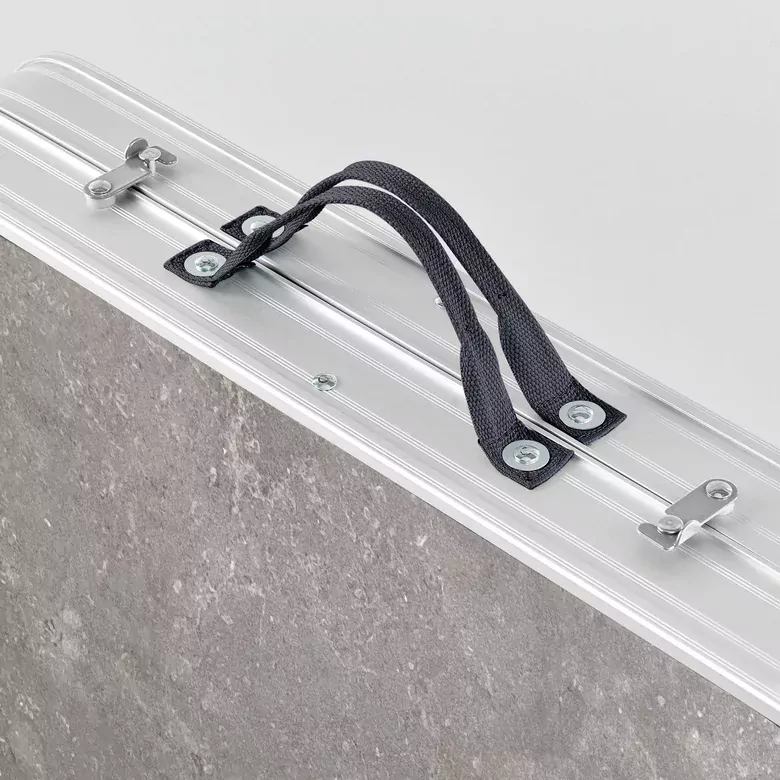 Haegs Portatif Kamp Masası, 3 Yükseklik Ayarlı, Katlanır Piknik Masası, Kolay Taşınabilir Alüminyum Masa - 120x60 - Naturel Meşe