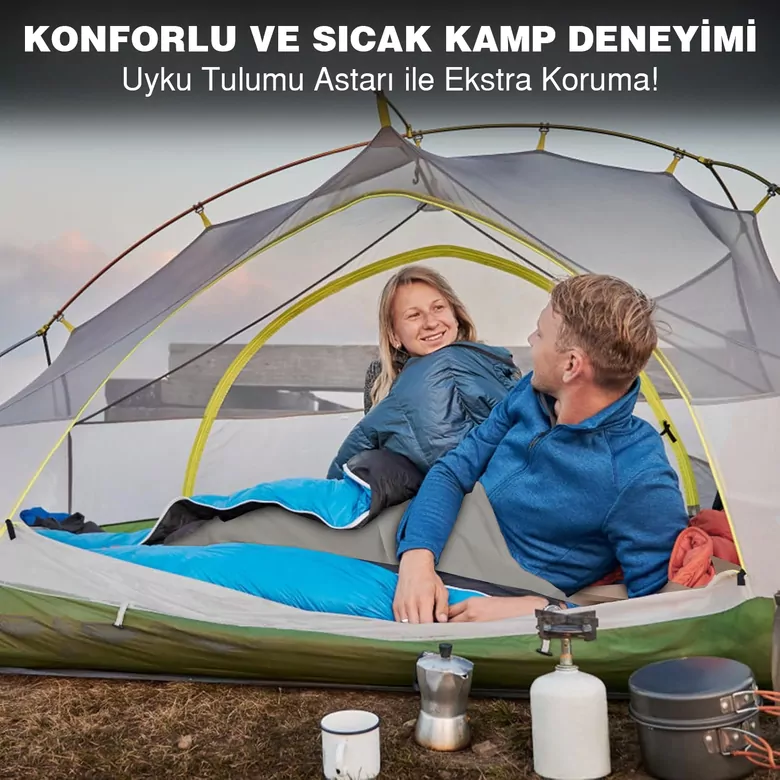 Haegs Seyahat Uyku Nevresimi, %100 Pamuk, Hafif Kompakt Taşınabilir Seyahat tipi Nevresim Takımı, Otel için Temiz Çarşaf, Kamp Uyku Tulumu Astarı, Kamp Çadır Çarşafı 220 x 105cm Gold