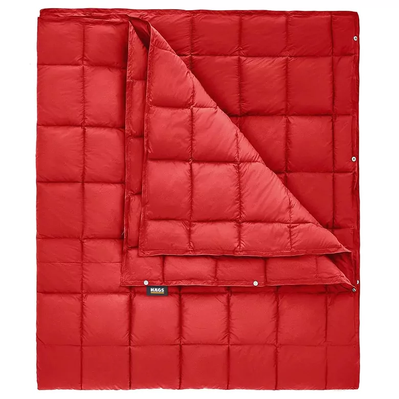 Haegs Kamp Battaniyesi - Dış Mekan Hafif Kompakt Seyahat Yorganı Kamp Yürüyüş Outdoor Şal, Battaniye 200-150 cm Kırmızı
