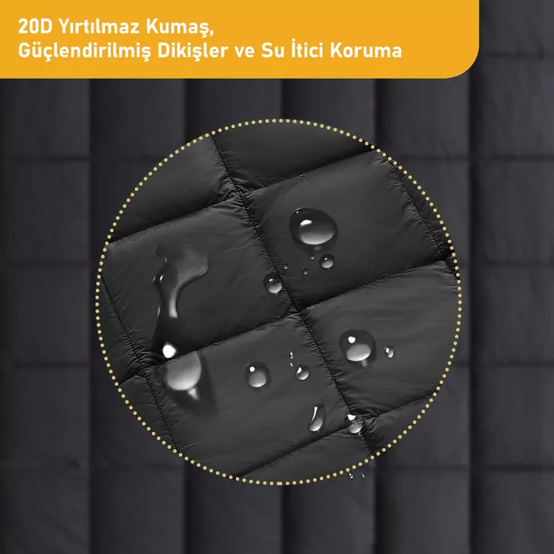 Haegs Kamp Battaniyesi - Dış Mekan Hafif Kompakt Seyahat Yorganı Kamp Yürüyüş Outdoor Şal, Battaniye 175-135 cm Turuncu