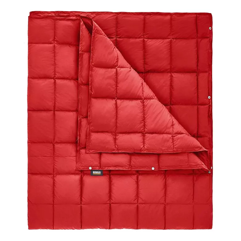 Haegs Kamp Battaniyesi - Dış Mekan Hafif Kompakt Seyahat Yorganı Kamp Yürüyüş Outdoor Şal, Battaniye 175-135 cm Kırmızı