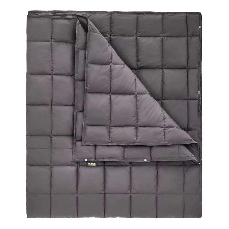 Haegs Kamp Battaniyesi - Dış Mekan Hafif Kompakt Seyahat Yorganı Kamp Yürüyüş Outdoor Şal, Battaniye 175-135 cm Gri