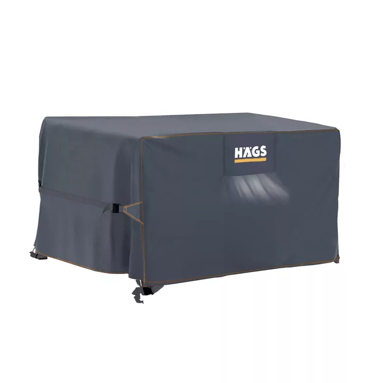 Haegs Bahçe Mobilyası Örtüsü, 150-150-74cm, Ağır Hizmet Oxford Kumaş, Su Geçirmez, Dış Mekan Veranda Masa Örtüsü, Havalandırmalı Masa ve Sandalye Koruma Kılıfı - Gri