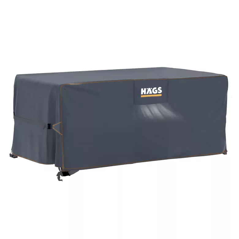 Haegs Bahçe Mobilyası Örtüsü, 200-160-74cm, Ağır Hizmet Oxford Kumaş, Su Geçirmez, Dış Mekan Veranda Masa Örtüsü, Havalandırmalı Masa ve Sandalye Koruma Kılıfı - Gri