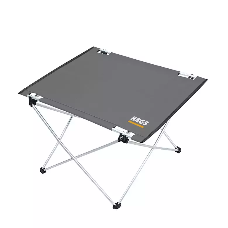 HAEGS Ultralight Katlanır Kamp Masası, Piknik, BBQ, Balıkçılık, Avcılık, Plaj, Hiking için Taşınabilir Kompakt Roll Up Outdoor Kamp Masası  Small - Gri