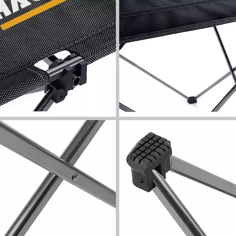 HAEGS Ultralight Katlanır Kamp Masası, Piknik, BBQ, Balıkçılık, Avcılık, Plaj, Hiking için Taşınabilir Kompakt Roll Up Outdoor Kamp Masası  Small - Gri