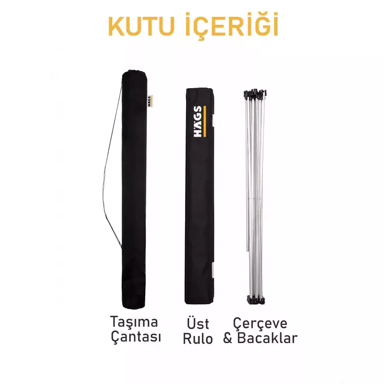 HAEGS Ultralight Katlanır Kamp Masası, Piknik, BBQ, Balıkçılık, Avcılık, Plaj, Hiking için Taşınabilir Kompakt Roll Up Outdoor Kamp Masası  Small - Gri