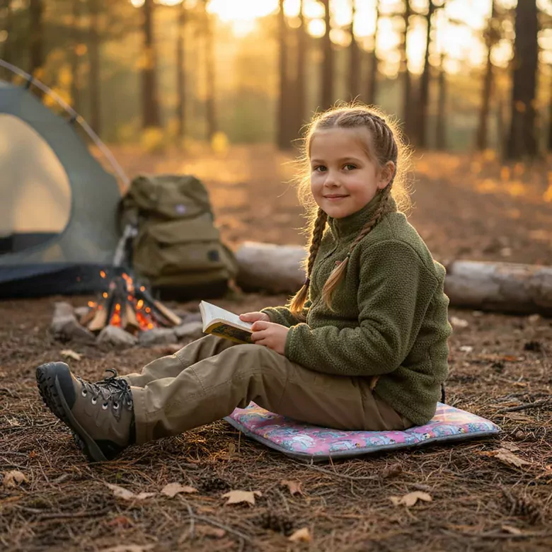 Haegs Outdoor Oturma Minderi, Kamp Matı, Yürüyüş, Stadyum ve Seyahat İçin Katlanabilir Su Geçirmez Oxford Kumaş Termal Oturma Minderi - Swan