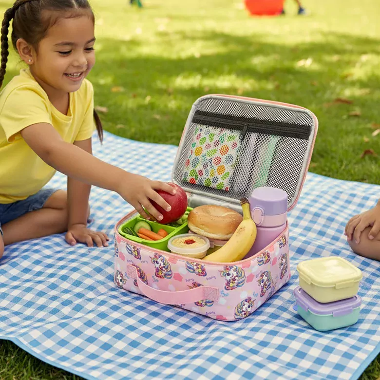 HAEGS Çocuk Beslenme Çantası, Erkek Çocukları için Öğle Yemeği Kutusu - Termal Yalıtımlı Erkek Çocuk Beslenme Çantası, Kreş ve Okul İçin Küçük Öğrenci Öğle Yemeği Kutusu - Monster Truck