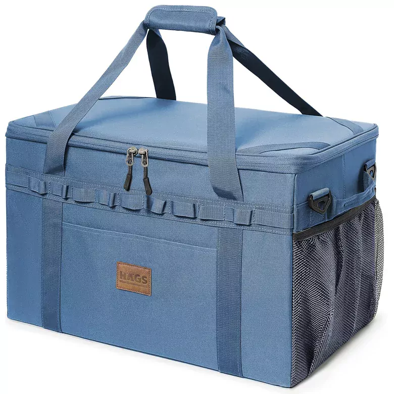 Haegs Araba Bagaj Organizer Çanta, Çok Amaçlı Termal Çanta, Araç içi Alet Eşya Düzenleyici, Kamp Malzemeleri, Piknik Çantası, Taktik, Yalıtımlı Soğutucu Yemek Taşıma Çantası, 45 Lt, Mavi