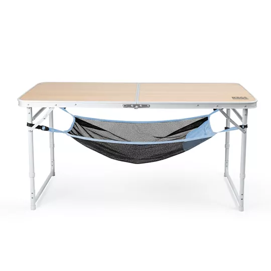 Masa Altı Saklama Filesi, Kamp Piknik Outdoor için Masa Altı Kamp Malzemeleri Eşya Depolama, Düzenleyici Organizer Kese Hurç File - L - 70x30 cm - Mavi