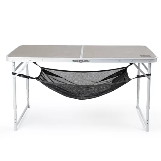 Masa Altı Saklama Filesi, Kamp Piknik Outdoor için Masa Altı Kamp Malzemeleri Eşya Depolama, Düzenleyici Organizer Kese Hurç File - XL - 80x40 cm - Gri