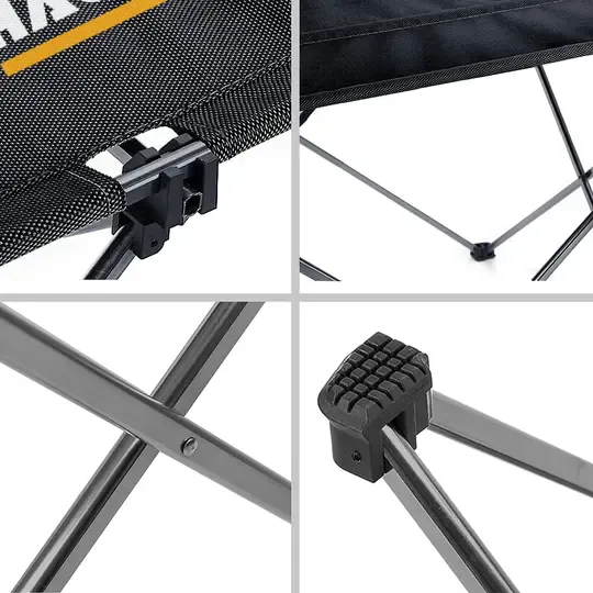 HAEGS Ultralight Katlanır Kamp Masası, Piknik, BBQ, Balıkçılık, Avcılık, Plaj, Hiking için Taşınabilir Kompakt Roll Up Outdoor Kamp Masası Large - Adventure