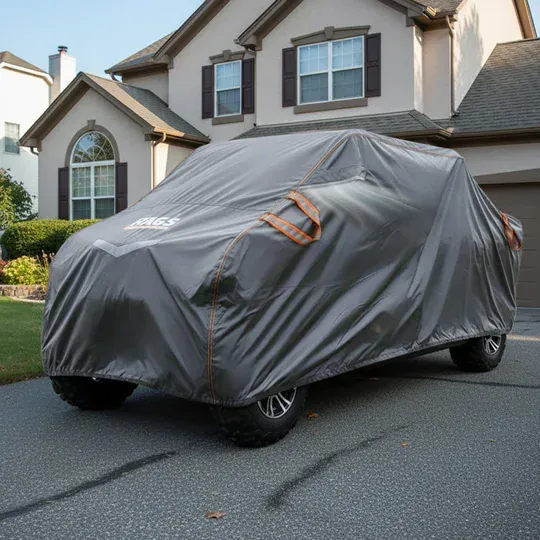 Haegs UTV Brandası, UTV Koruma Kılıfı, Örtüsü, Ağır Hizmet Tipi, Su Geçirmez, 4 Mevsim Koruma, Tek Sıra Koltuklu 2-3 Kişilik UTV için (M-350-175-180cm) Gri