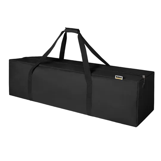 Haegs Taşıma Çantası, Uzun Kare Çok Amaçlı Fermuarlı Dayanıklı Seyahat Spor, Kamp Malzemeleri Saklama Çantası, Hurç, Valiz, 135L (125 x 33 x 33 cm) - Siyah