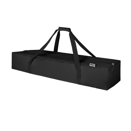 Haegs Taşıma Çantası, İnce Uzun Çok Amaçlı Alet Tripod Olta Çantası, Fermuarlı Dayanıklı, Kamp Malzemeleri Saklama Çantası, 35L (115 x 18 x 18 cm) Siyah